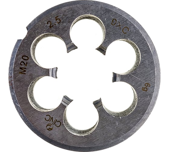 Изображение товара Плашка CNIC М 20,0 2,5 dнар.45мм 9ХС 6g 62241