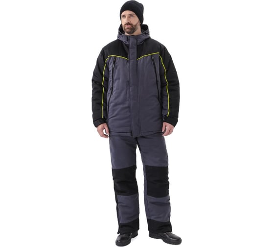 Изображение товара Костюм зимний URSUS БУРАН куртка/полукомбинезон КОС241-Т.СЕРЫЙ/ЧЕРНЫЙ/56-58, 182-188