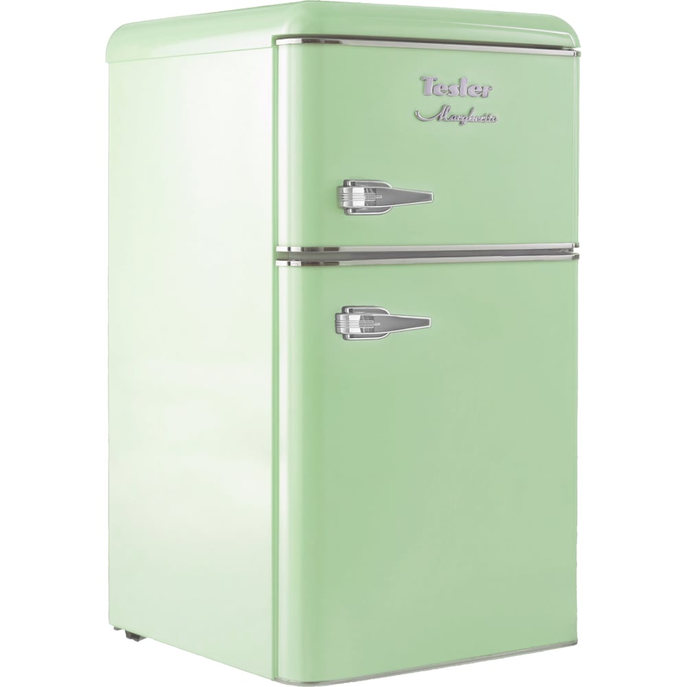 Изображение товара Холодильник TESLER RT-97 GREEN энергоэффективный, 2 камеры, капельное охлаждение