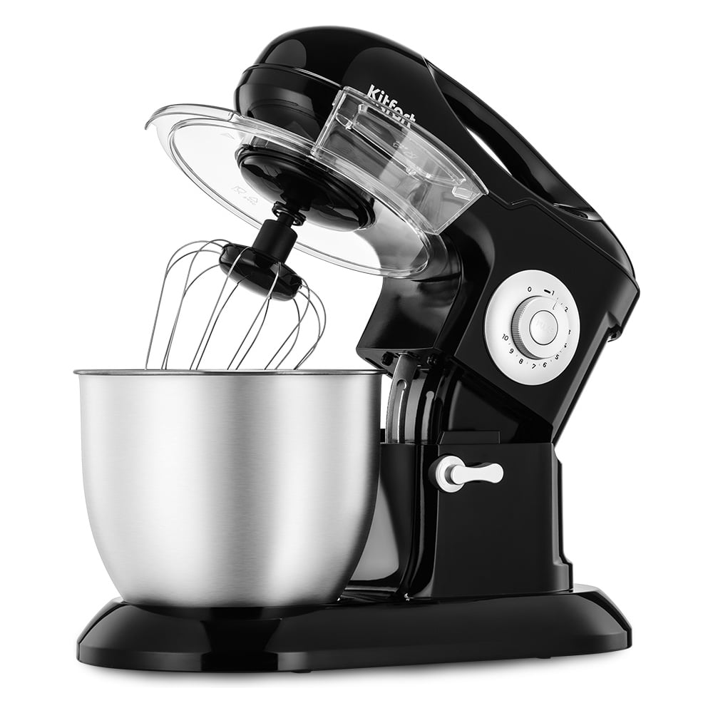 Изображение товара Планетарный миксер KITFORT КТ-4417 мощность 1200 Вт объем 6.5 л черно-серебристый
