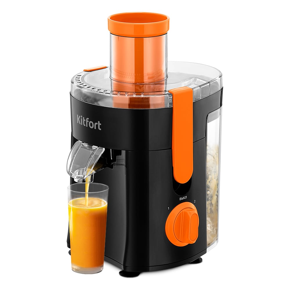 Изображение товара Центробежная соковыжималка KITFORT КТ-1198 400 Вт 2 скорости стильный дизайн