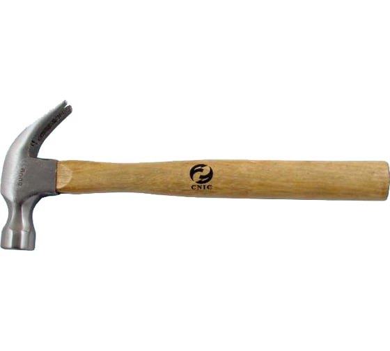 Изображение товара Молоток-гвоздодер CNIC 400 г. с деревянной эргономической ручкой HL0069 32978