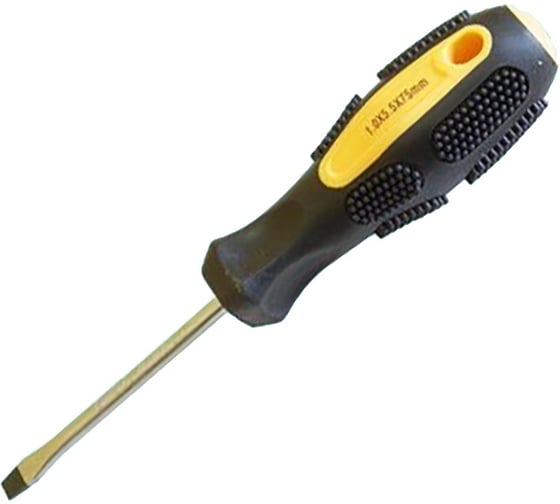 Изображение товара Шлицевая отвертка CNIC 175x1,0x5,5мм р.ч. 75мм с магн. наконечником KT 2118-7 30024