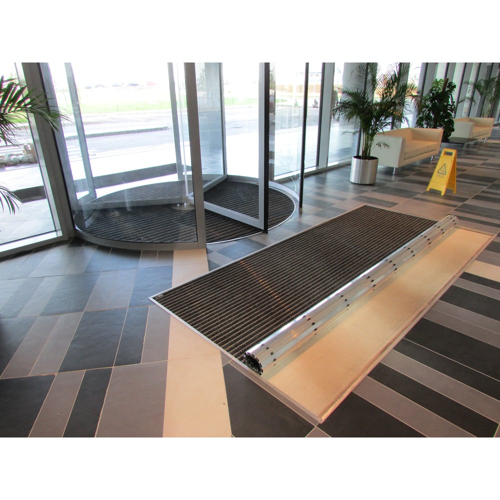 Изображение товара Грязезащитная придверная решетка Алсагор АЛСА 1000х1000 мм с щеткой и резиной
