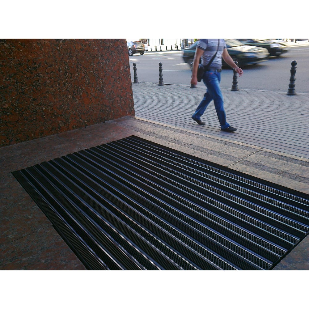 Изображение товара Грязезащитная придверная решетка Алсагор АЛСА щетка+резина 1500х1000 мм