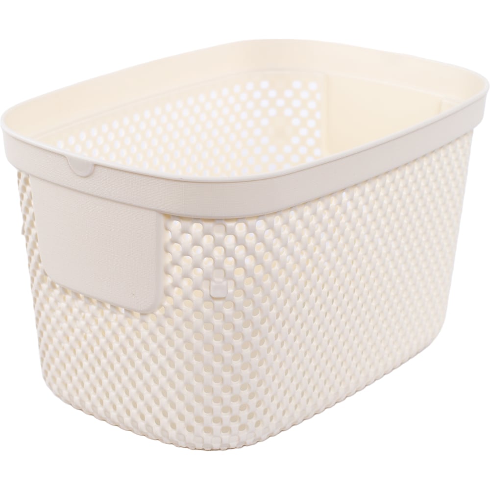 Изображение товара Корзинка HOBBY LIFE NICKEL кремовая 3л 15.5x22.3 модель HL041290NL