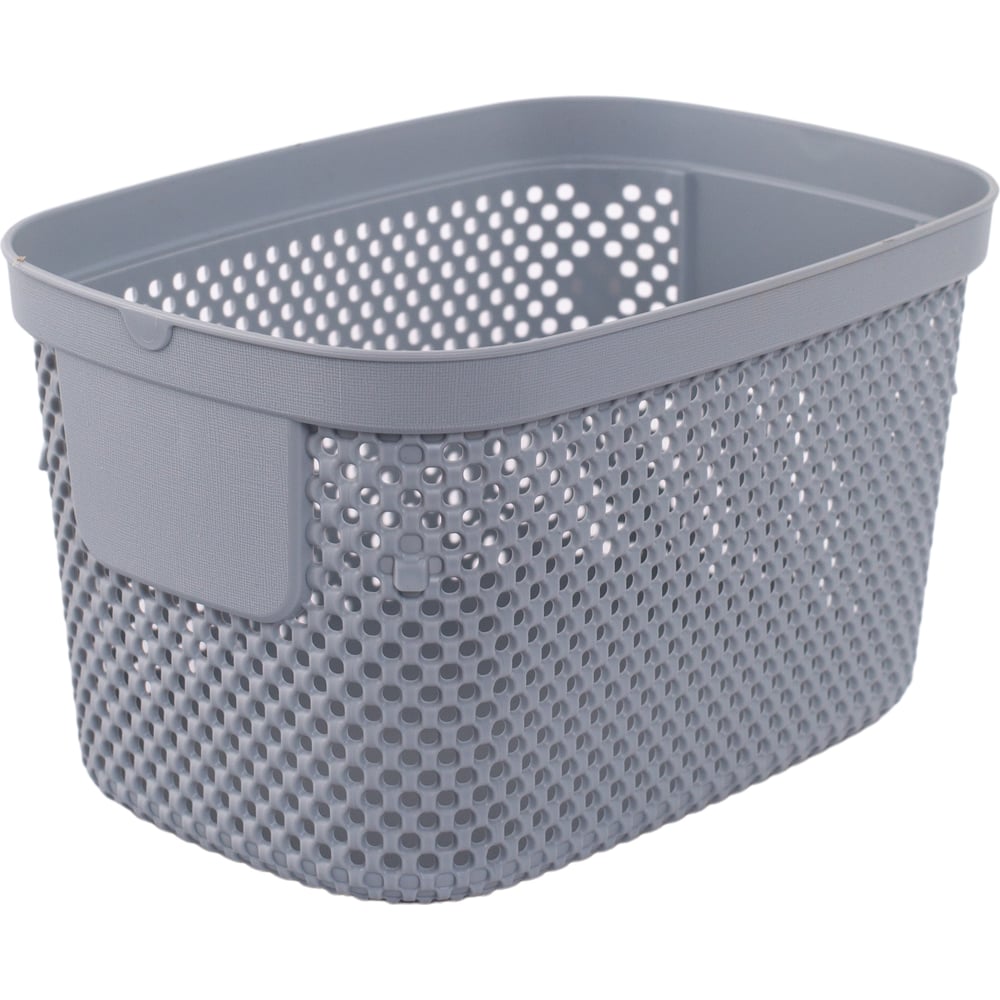 Изображение товара Корзина для хранения HOBBY LIFE NICKEL 3л серый компактная универсальная