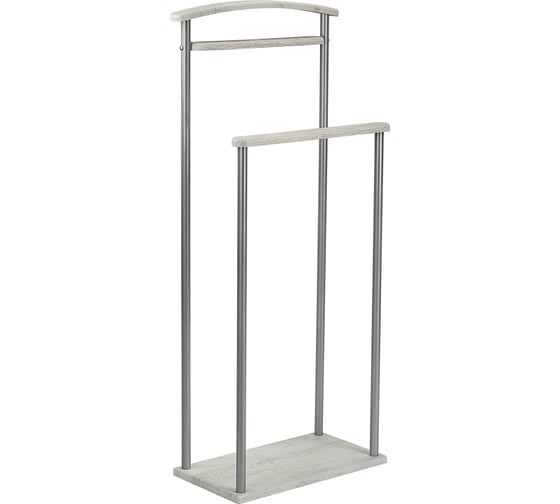 Изображение товара Вешалка костюмная Мебелик Верис 4 металлик/дуб дымчатый 7456