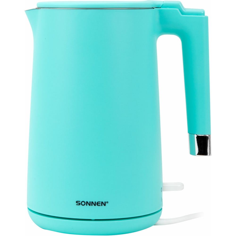 Изображение товара Чайник электрический SONNEN KT-8719M, 1.5л, 2200 Вт, мятный