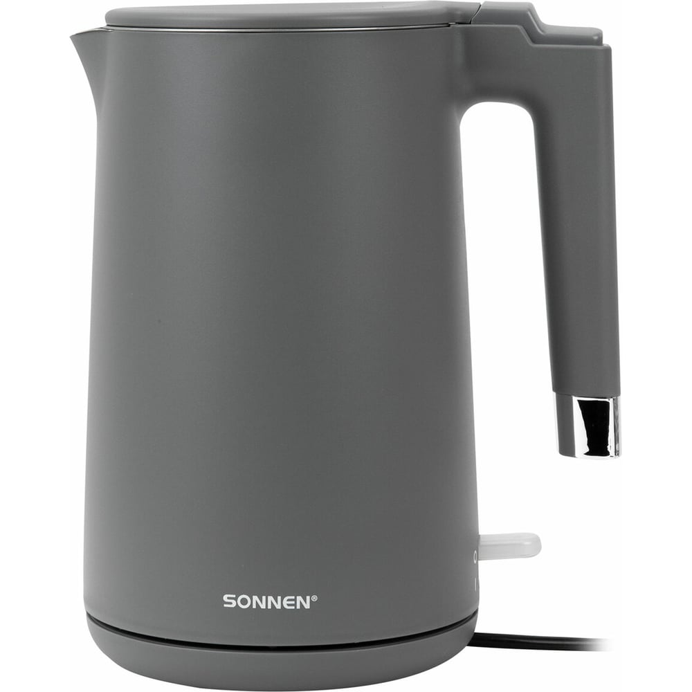 Изображение товара Электрический чайник SONNEN KT-8719G 1.5л 2200Вт графитовый
