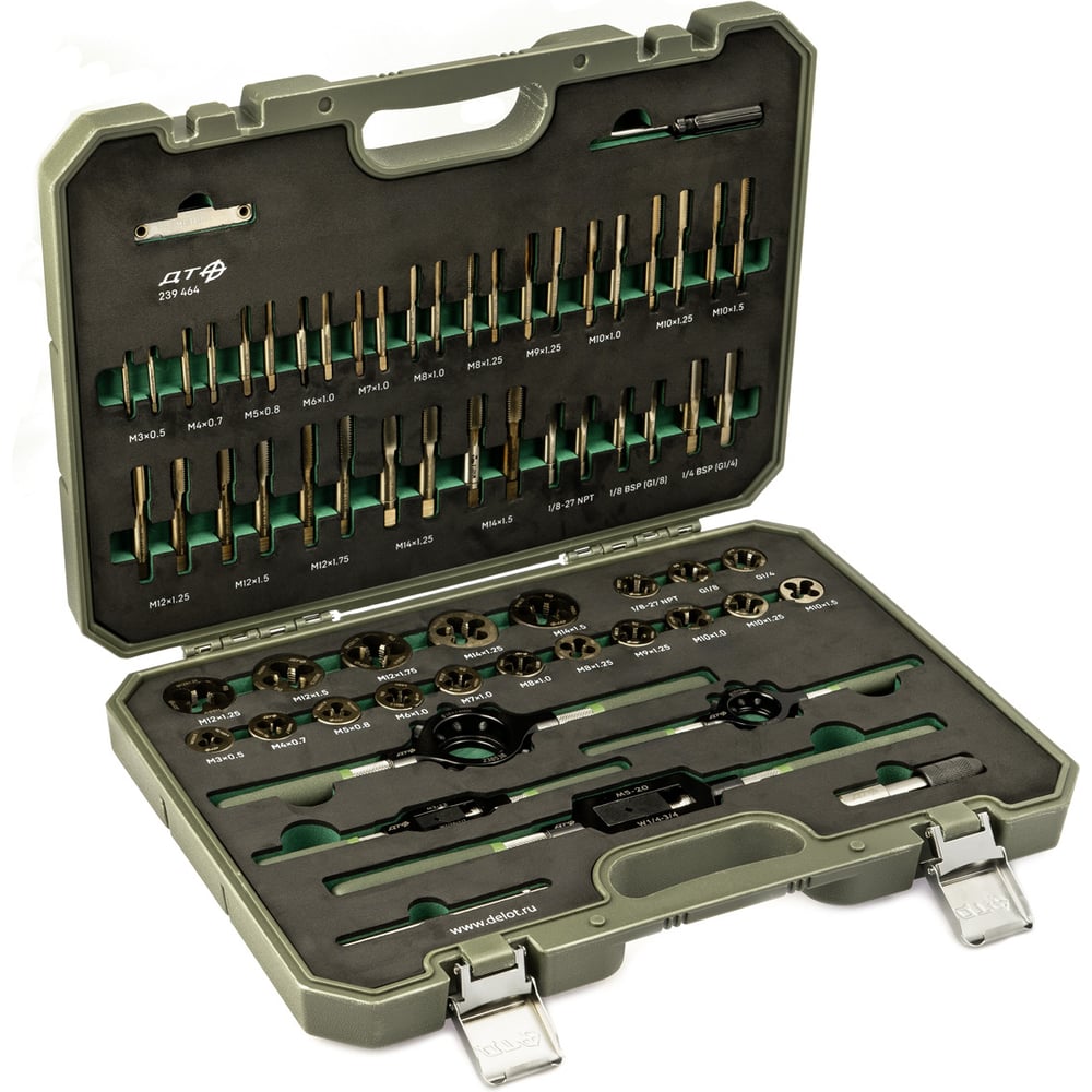 Изображение товара Набор метчиков и плашек Дело Техники 64 предм. 239464