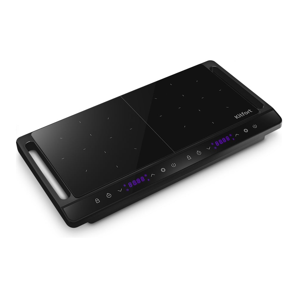 Изображение товара Плита индукционная KITFORT KT-186 3000 Вт двухконфорочная сенсорная
