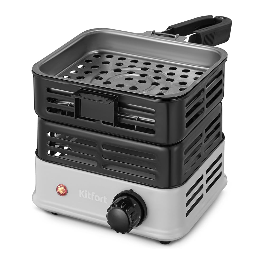 Изображение товара Электрическая плита для розжига углей для кальяна KITFORT КТ-196 компактная и безопасная