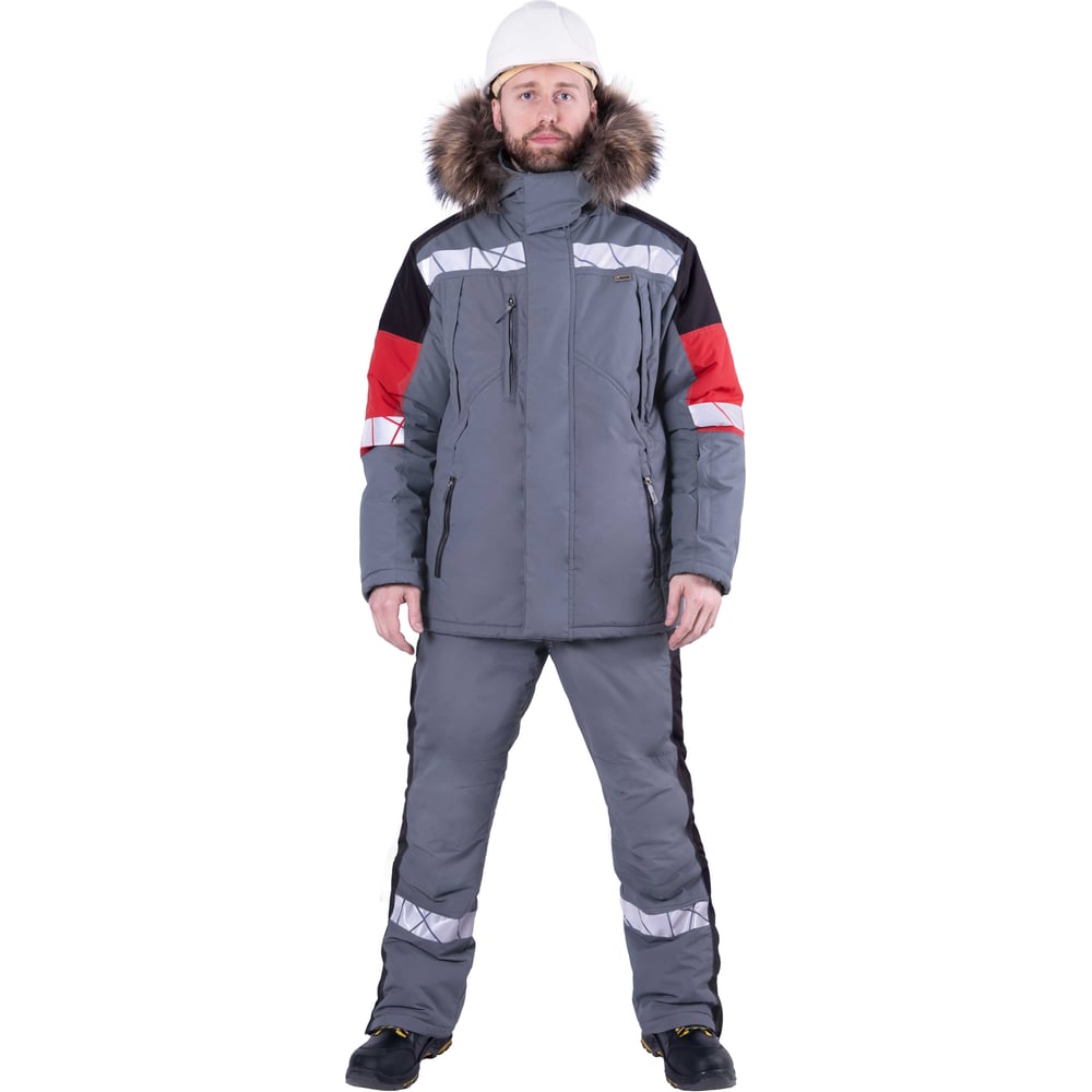 Изображение товара Куртка Iform ХАЙ-ТЕК SAFETY зимняя мужская серый-красный-черный