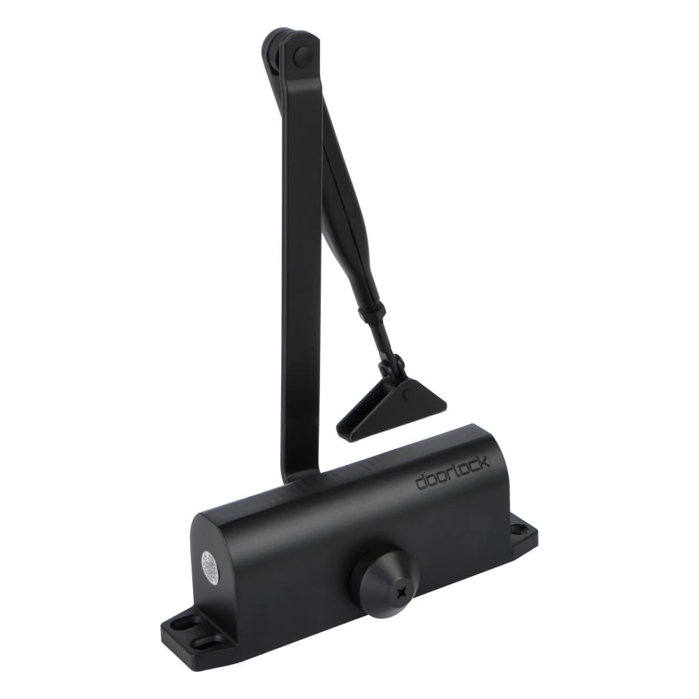 Изображение товара Доводчик дверной Doorlock DL75 черный с регулировкой задержки