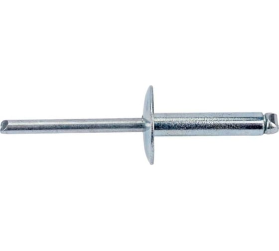 Изображение товара Заклепка вытяжная с увеличенным полем STARFIX 4.8х21х16 мм сталь/сталь, цинк, 50 шт в пластиковом контейнере SMP2-60471-50