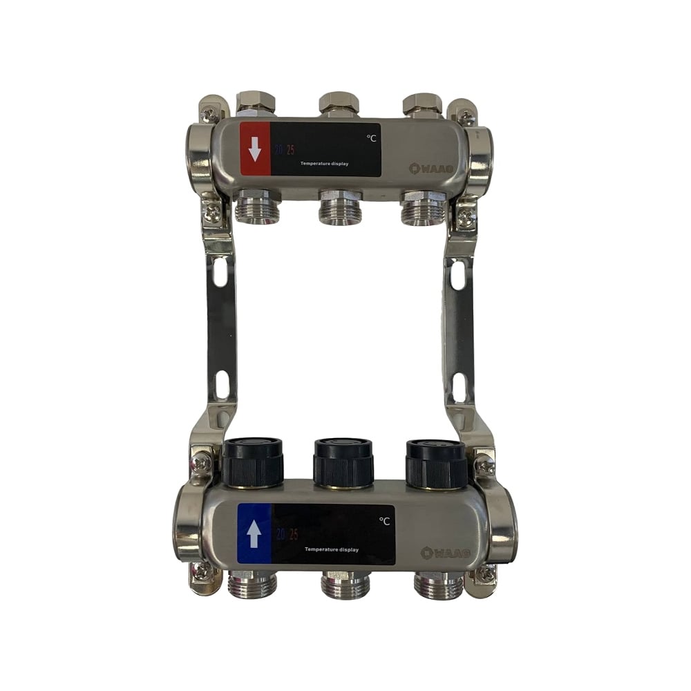 Изображение товара Коллектор WAAG 588 1х3/4 с тремя выходами из нержавеющей стали