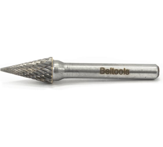 Изображение товара Борфреза Beltools коническая (M) 4 твердосплавная ВК8 dхв-ка=4 мм Х-образная насечка ri.378.6