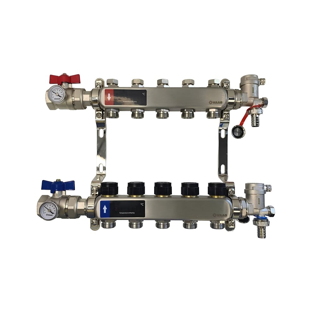 Изображение товара Коллектор WAAG 588.F 1х3/4, 5 выходов, нержавеющая сталь