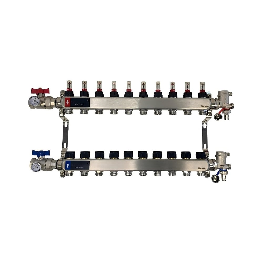 Изображение товара Коллектор WAAG 589.F 1х3/4 с 10 выходами и расходомерами