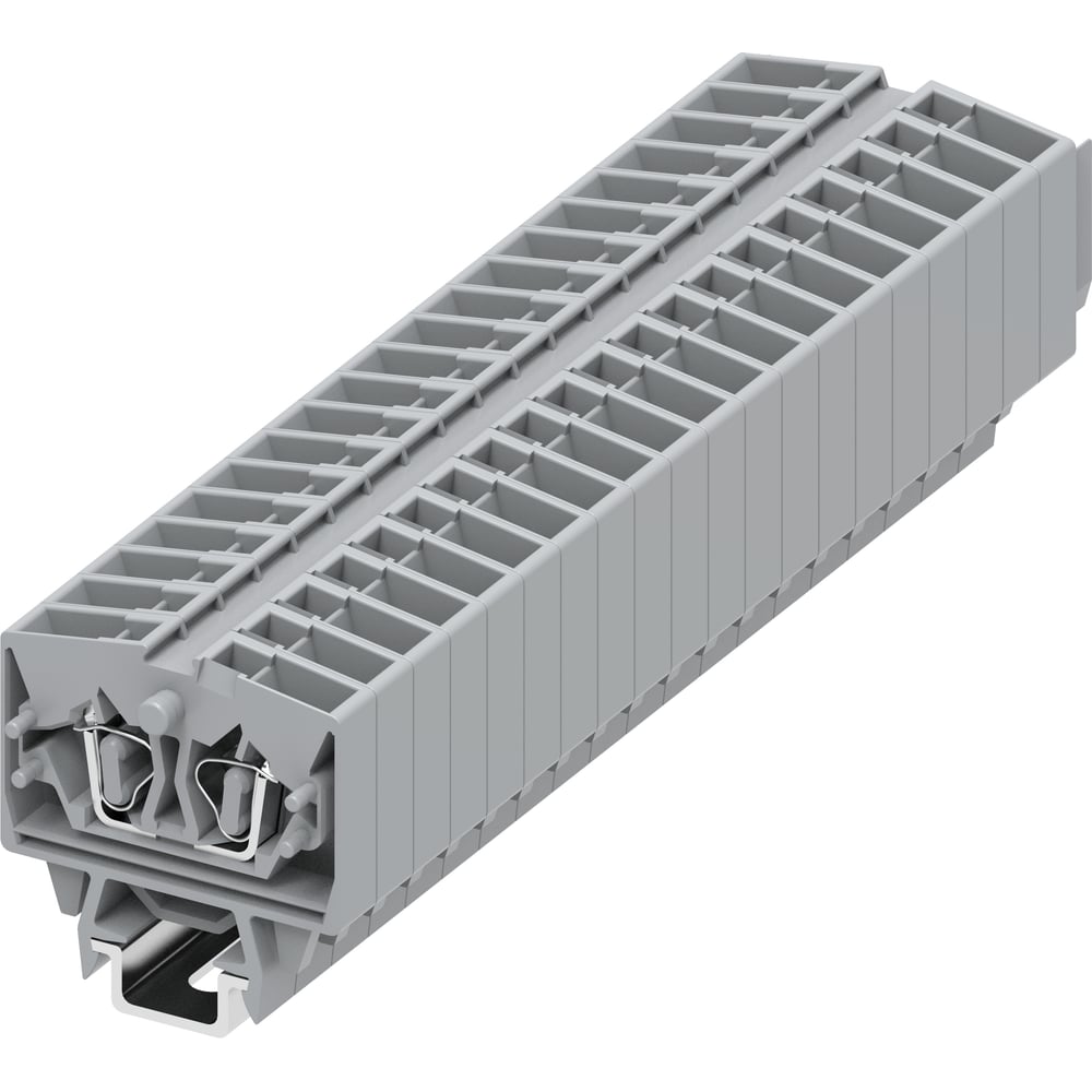 Изображение товара Клемма SUPU TB 1-1 на DIN-15 для проводов 2,5 мм² серого цвета 100 шт