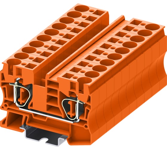 Изображение товара Клемма SUPU TC 1-1 пружинная, сечение 10 мм. кв., оранжевая 50 шт TC10-2-OG