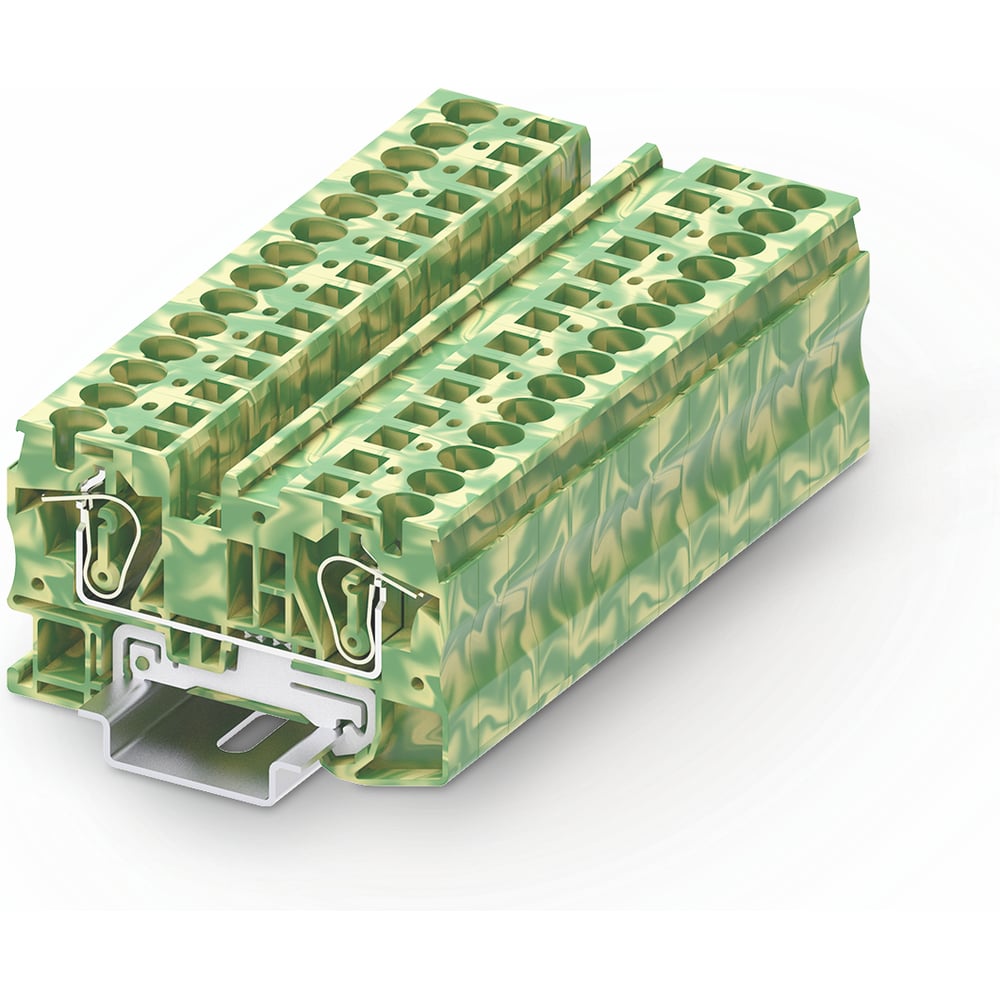 Изображение товара Клемма SUPU TC 1-1 земля 6 мм² желто-зеленая 50 шт для заземления