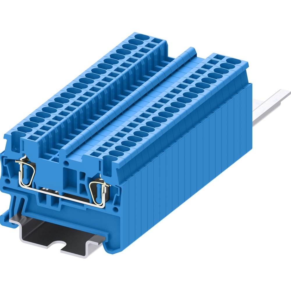 Изображение товара Клемма SUPU TC 1-1 пружинная синяя 100 шт для электропроводки
