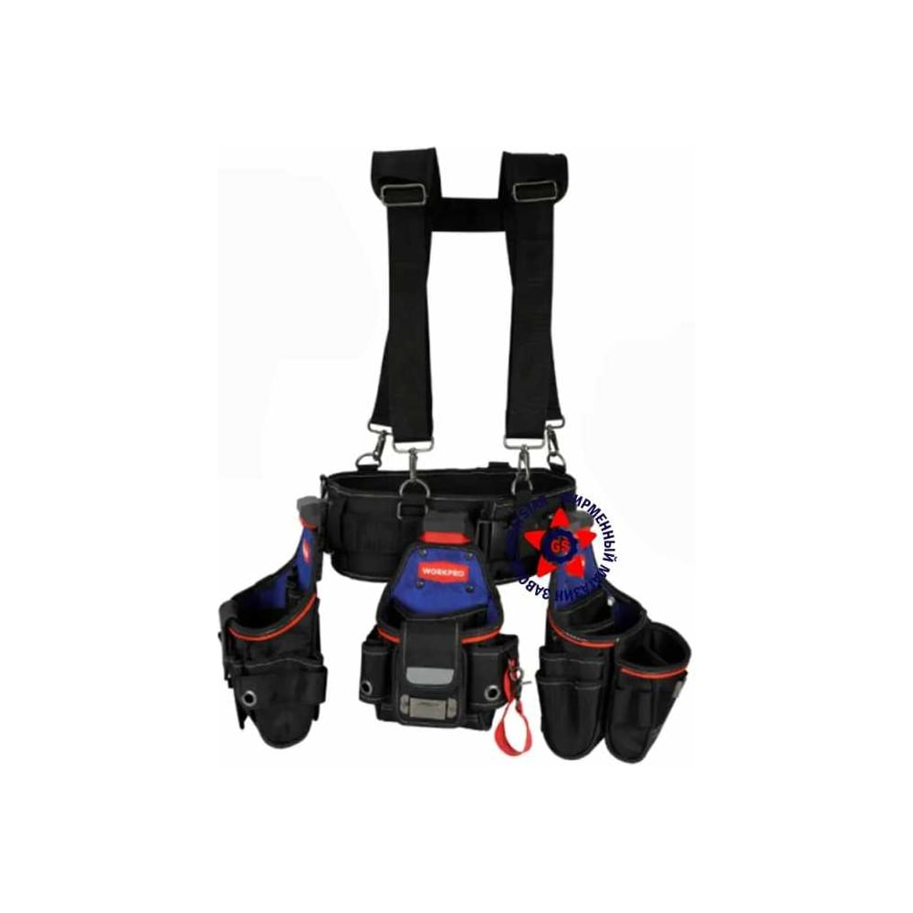 Изображение товара Ремень для поясных модульных сумок Workpro PRO с подтяжками WP281084