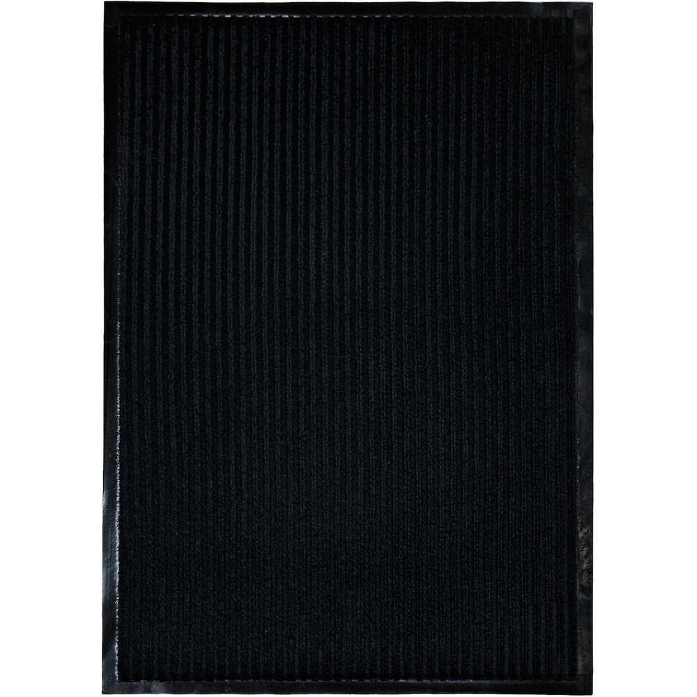 Изображение товара Влаговпитывающий коврик 50х80 см черный ПВХ полиэстер полоски