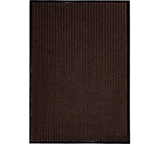 Изображение товара Коврик влаговпитывающий QZRP 80х120 см коричневый Двухполосный 80х120 см коричневый