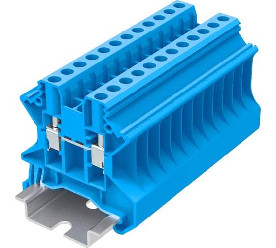 Изображение товара Клемма SUPU TU 1-1 винтовая, сечение 4 мм. кв., синяя 50 шт TU4-2-BU