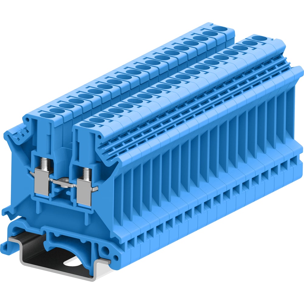 Изображение товара Клемма SUPU SUK 1-1 винтовая сечение 2,5 мм2 синяя 50 шт