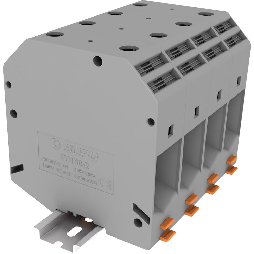 Изображение товара Клемма SUPU TU 1-1 винтовая с сечением 150 мм кв. 2 шт