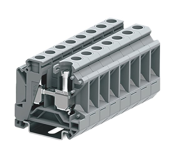 Изображение товара Клемма SUPU SUK 1-1 винтовая, сечение 16 мм. кв., серая 50 шт 316991