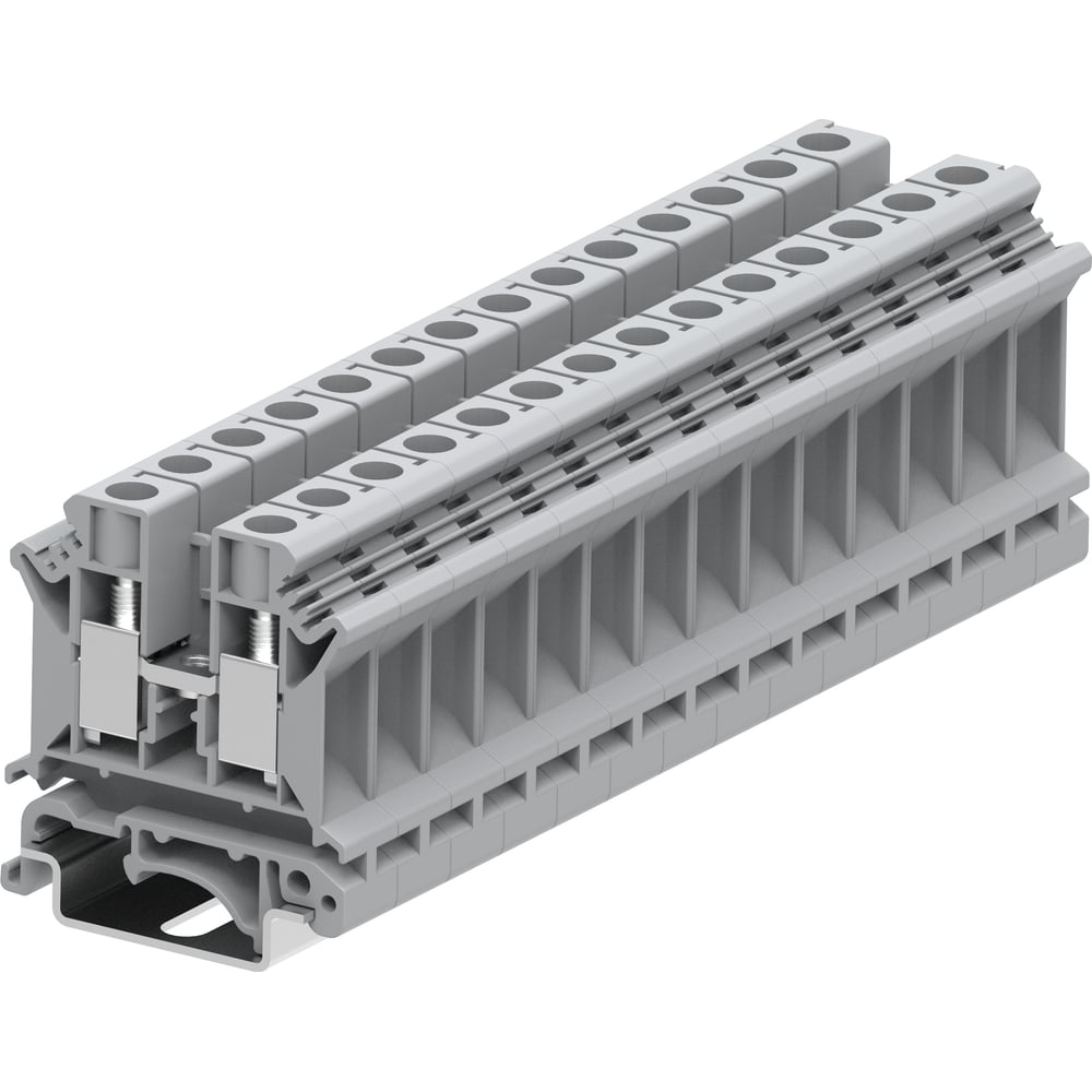 Изображение товара Клемма SUPU SUK 1-1 винтовая, сечение 10 мм. кв., серая 50 шт 310991