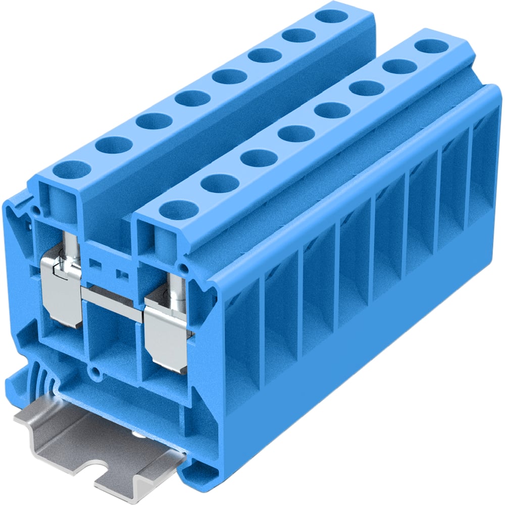 Изображение товара Клемма SUPU TU 1-1 винтовая 16 мм кв синяя для DIN-рейки 50 шт
