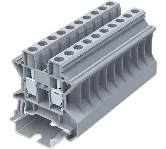 Изображение товара Клемма SUPU TU 1-1 винтовая, сечение 6 мм. кв., серая 50 шт TU6-2-GY