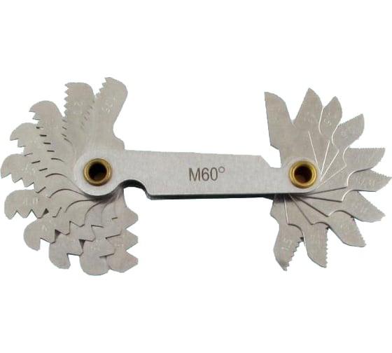 Изображение товара Набор резьбовых шаблонов CNIC №1 М60гр для метрической резьбы из 20шт. 0,4-6,0 38503