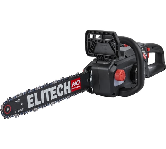 Изображение товара Пила цепная аккумуляторная Elitech HD CS 4016BLК (40В, 1*4Ач, 41см) 211702