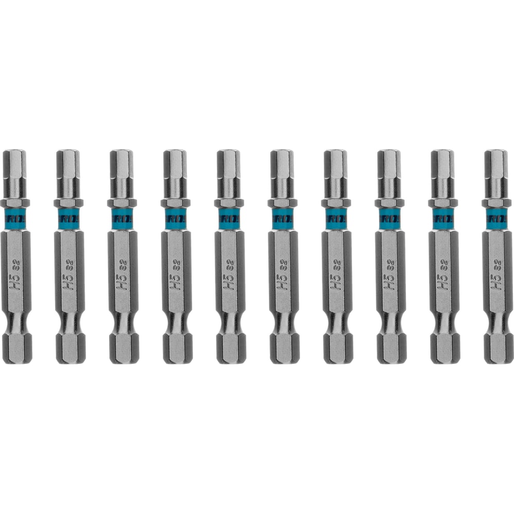 Изображение товара Бита GROSS HEX5х50 мм из стали S2 10 шт комплект - внешний шестигранник