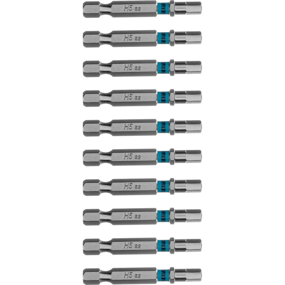Изображение товара Бита GROSS HEX5х50 мм из стали S2 10 шт комплект - внешний шестигранник