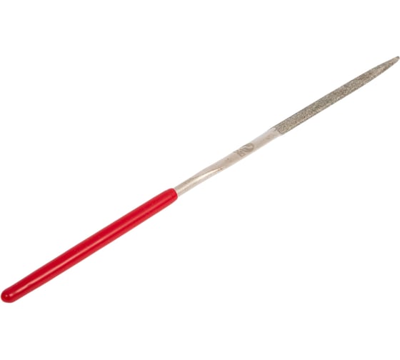Изображение товара Алмазный надфиль CNIC полукруглый L140x3 с обрезиненной ручкой 53211