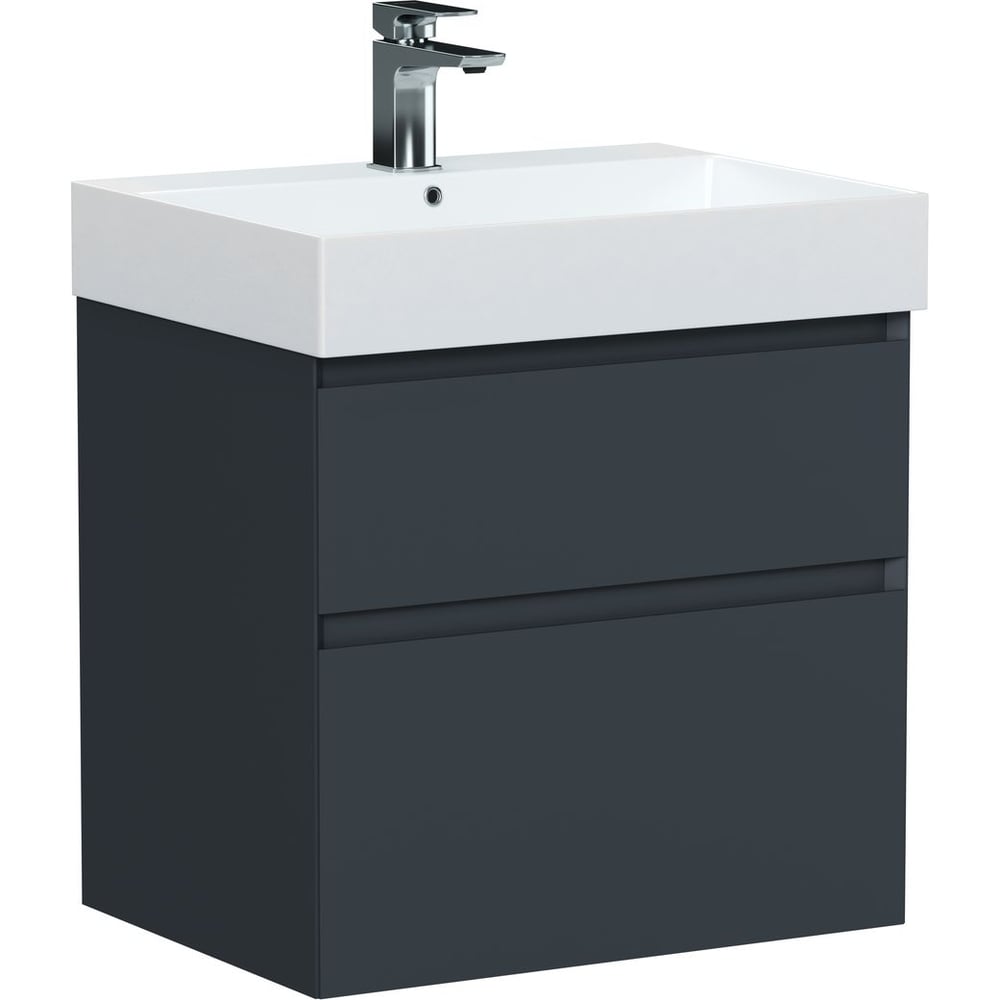 Изображение товара Тумба ALLEN BRAU 1.210024.AM INFINITY 60, 2 ящика, антрацит матовый (346280) 00346280