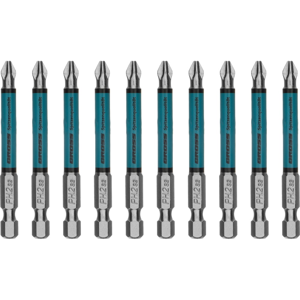 Изображение товара Бита GROSS PH2х70 мм сталь S2 кругл. отрывн. 10 шт