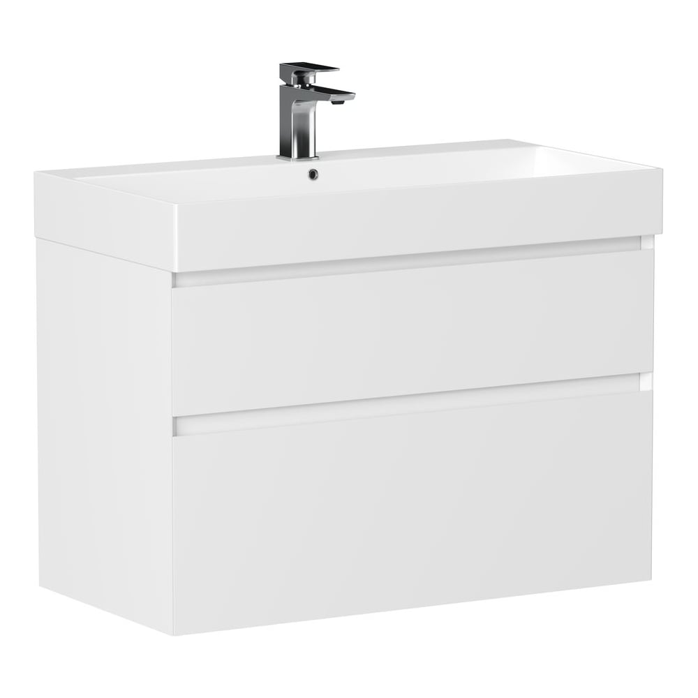 Изображение товара Тумба ALLEN BRAU 1.210026.WM INFINITY 85, 2 ящика, белый матовый (346291) 00346291