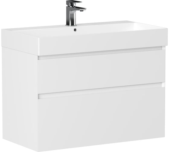 Изображение товара Тумба ALLEN BRAU 1.210026.WM INFINITY 85, 2 ящика, белый матовый (346291) 00346291