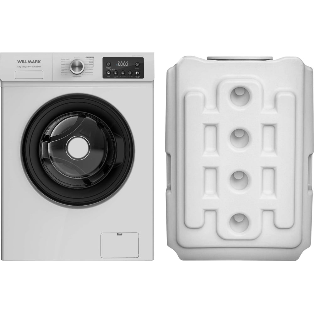 Изображение товара Стиральная машина Willmark WMF-7017WT (7кг.,1200об.,INVERTER, с внеш. резервуаром,16 прогр.,белый) 1003785