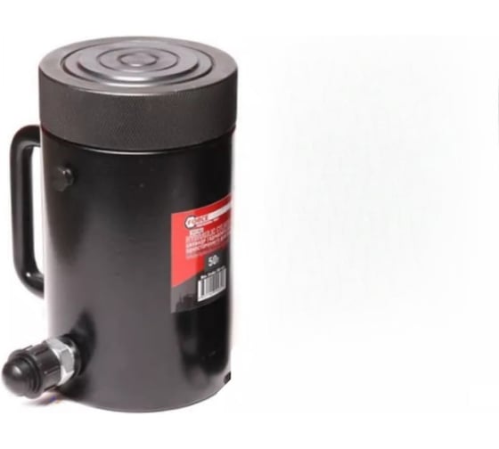 Изображение товара Цилиндр гидравлический с резьбовым штоком и гайкой для механической фиксации Forcekraft 50т ход штока 100 мм диаметр штока 95 мм общий диаметр 123 мм L 214 мм 700 bar FK-YG50100LS (27873)