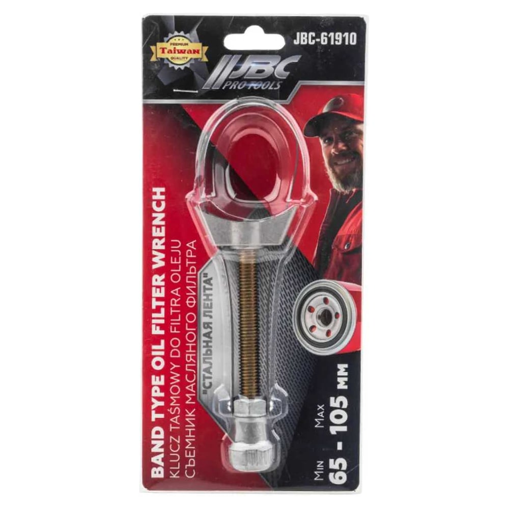 Изображение товара Ленточный ключ для масляных фильтров JBC 360 мм ширина 12 мм для фильтров 65-105 мм